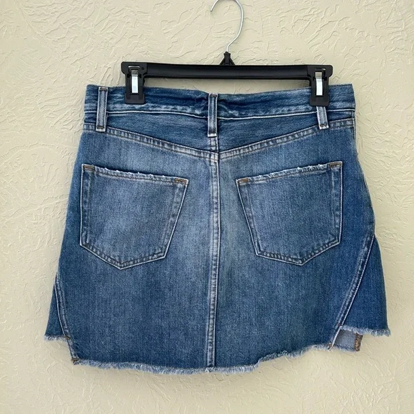 FRAME Denim Mini Jean Skirt Size 27 - Picture 3 of 6